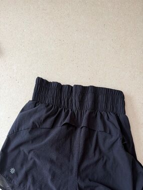 Athleta High Rise Mesh Racer Run 3" Short